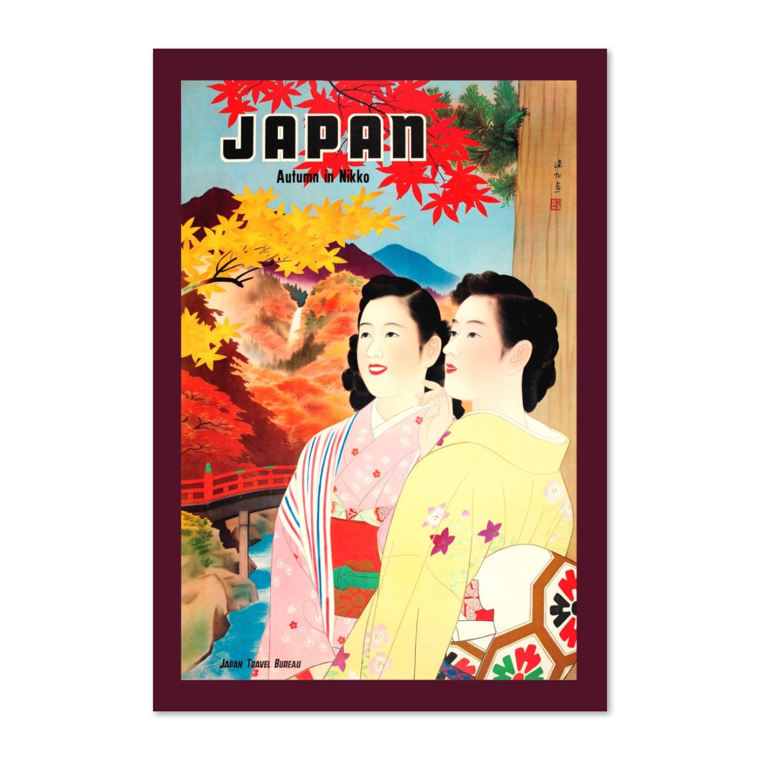 Japan Autumn poster print